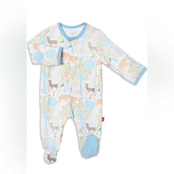 Magnetic Me Other - Magnetic Me Acadia Print Footie Pajamas Size 3-6M